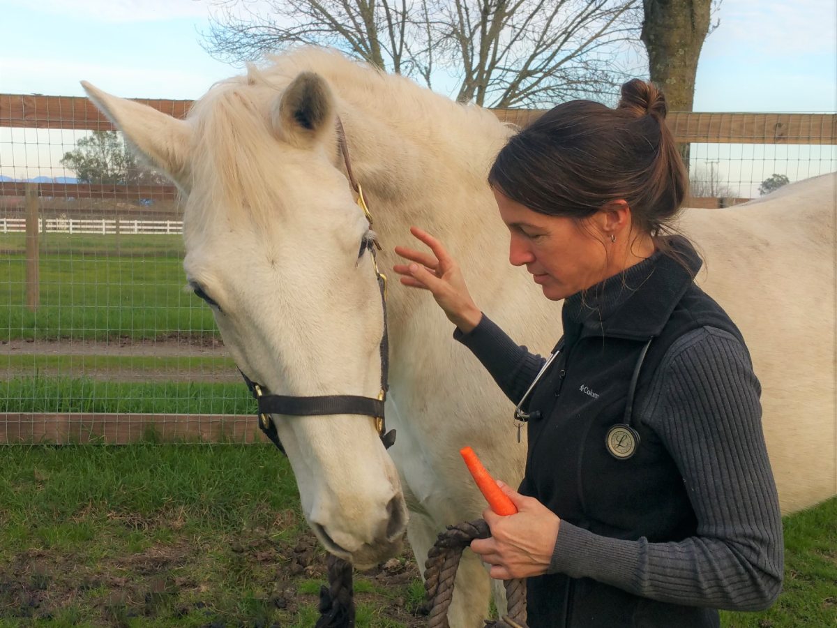 Katherine Szabo with Horse