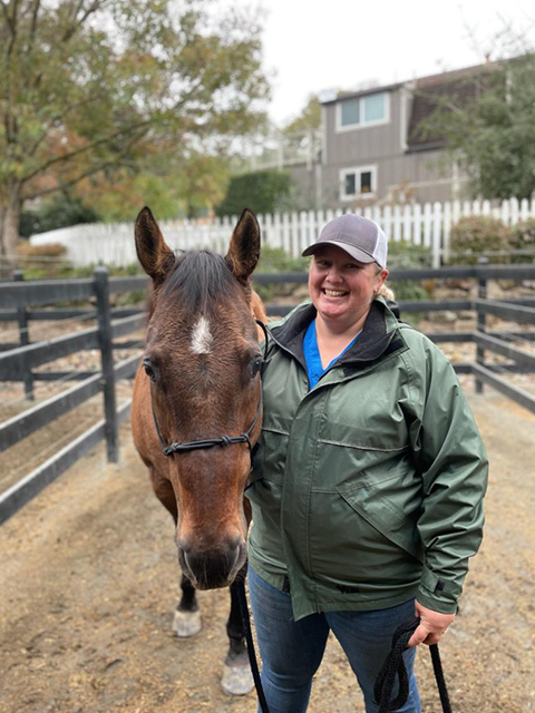 Caroline Goad with horse